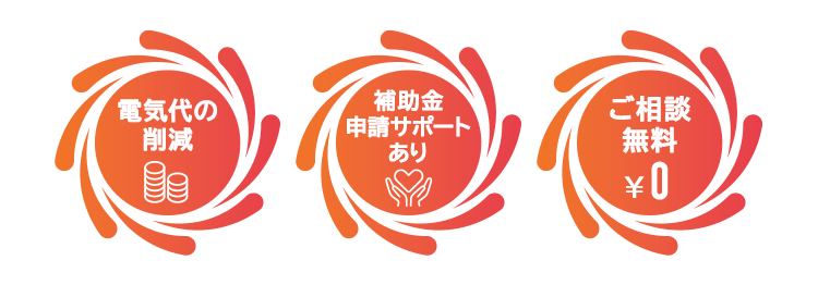 電気代の削減 補助金申請サポートあり ご相談無料
